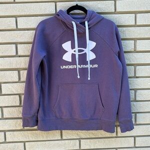 Under Armour Purple Flecked Hoodie with Light Purple Logo Sz S